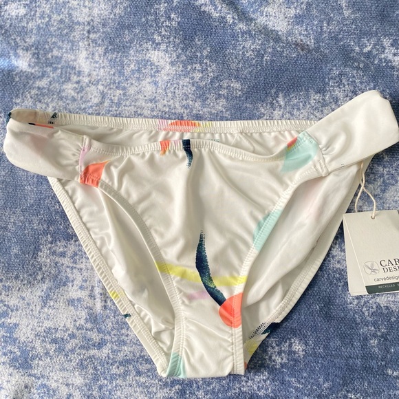 Carve Designs Cardiff Bikini Bottom with Colorful Accents Color Pixie - Picture 6 of 7
